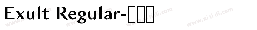 Exult Regular字体转换